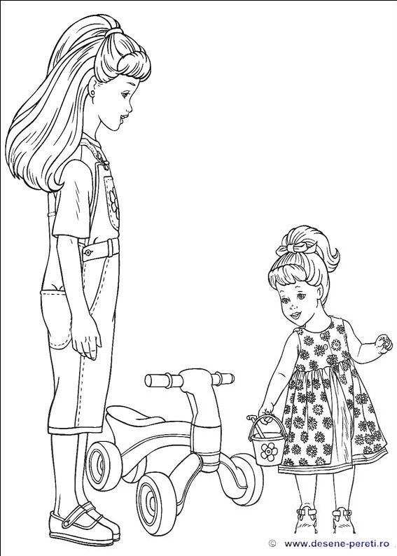 barbie desene colorat